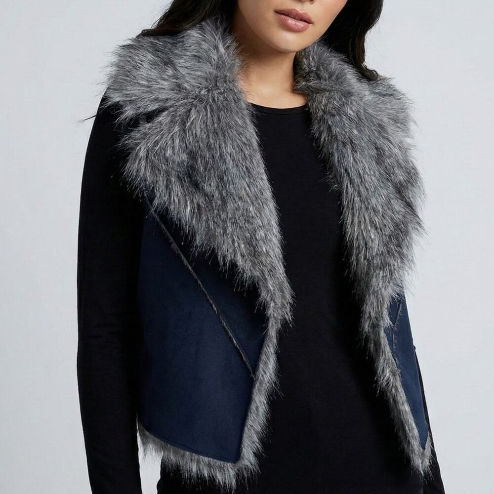JDS Faux Fur Sherling Vest Large